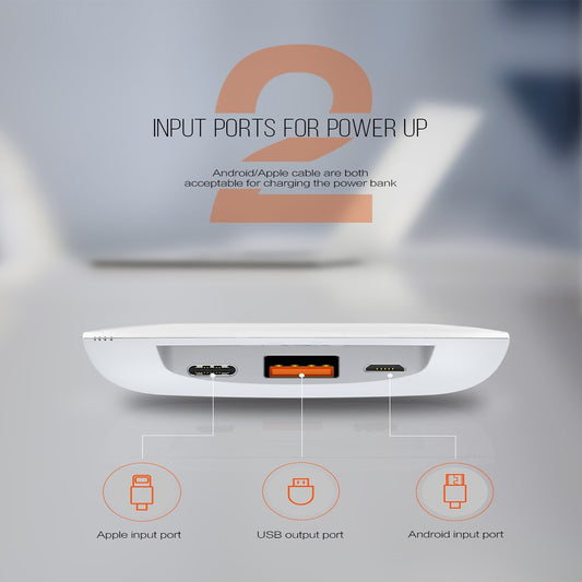 Ldnio PW1003 QI Wireless Charging 10000MAh Power Bank With USB Port