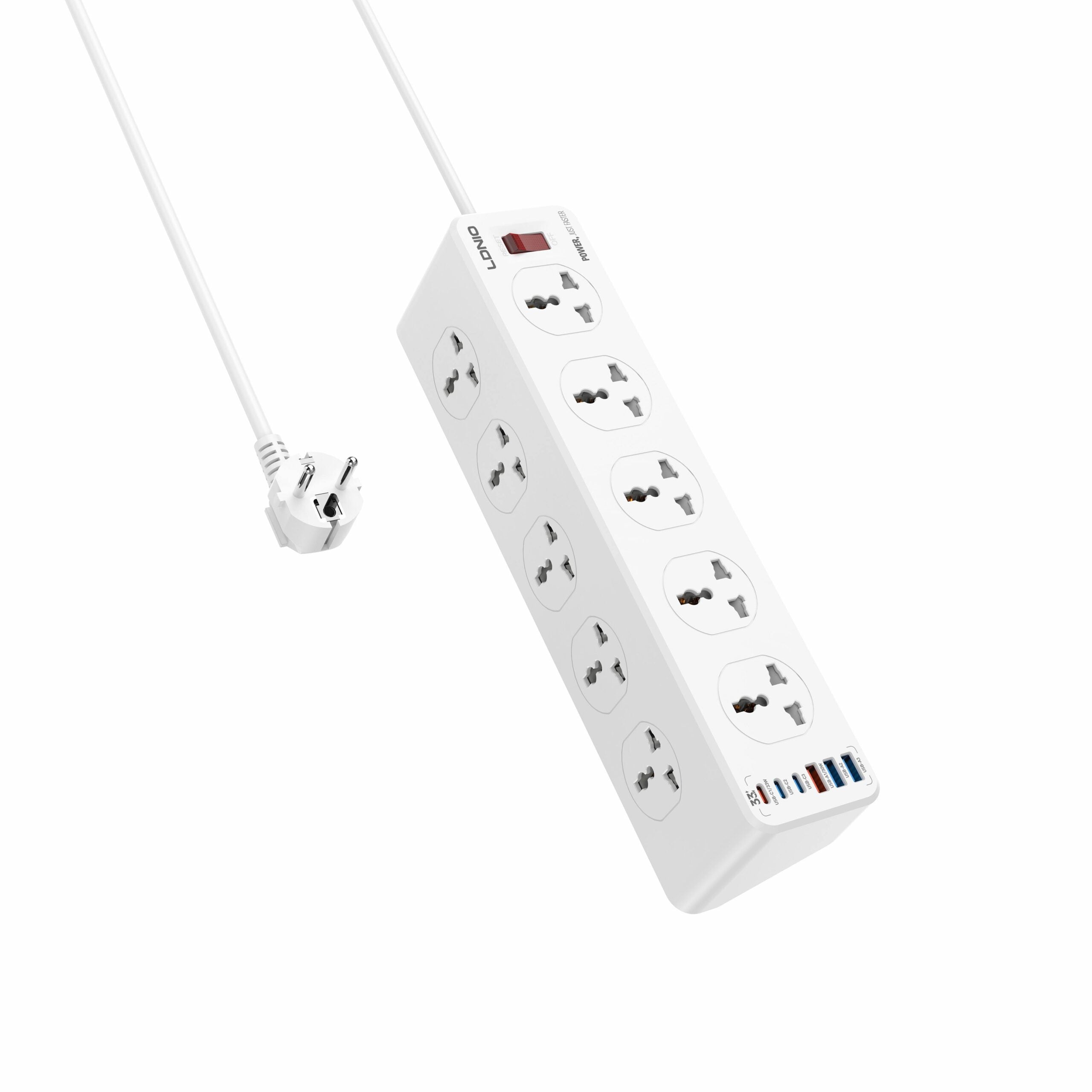 Buy Ldnio SC10610C 10 AC Outlets Universal Power Strip (3USB-C & 3USB-A) Vmart in Pakistan