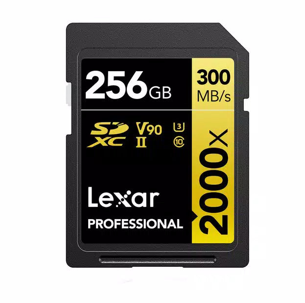 Lexar 2000x 300mb/s V90 UHS-II SD Card 256GB