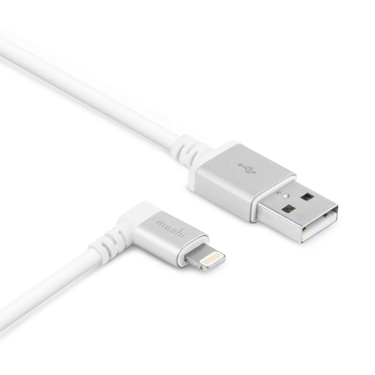 Moshi 90-degree Lightning To USB Cable (1.5m) - White