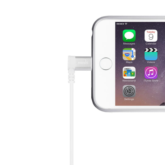 Buy Moshi 90-degree Lightning To USB Cable (1.5m) - White from Vmart in Pakistan