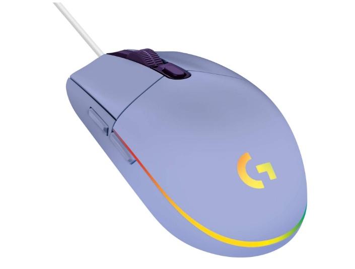 Logitech G203 LightSync Wired Gaming Mouse - Lilac