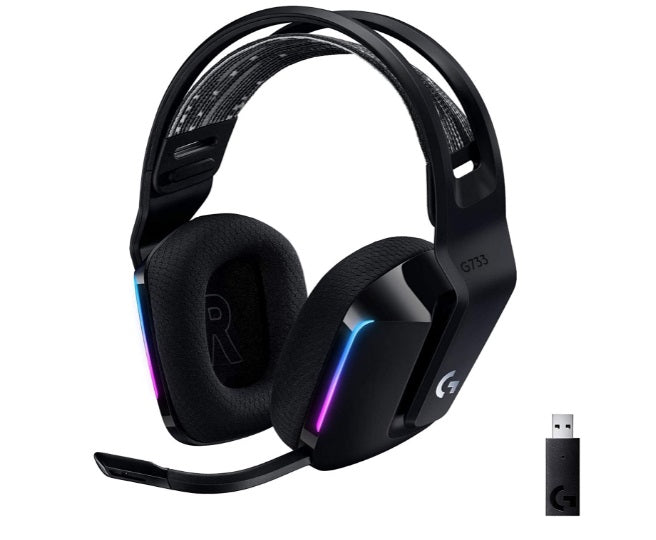 Logitech G733 Lightspeed Wireless RGB Gaming Headset - Black