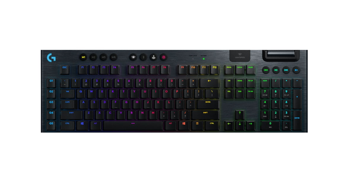 Logitech G915 LightSpeed Wireless RGB Mechanical Gaming Keyboard - Clicky Switches