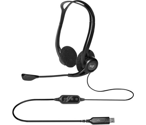 Logitech H370E USB Headset With Noise-Cancelling Microphone