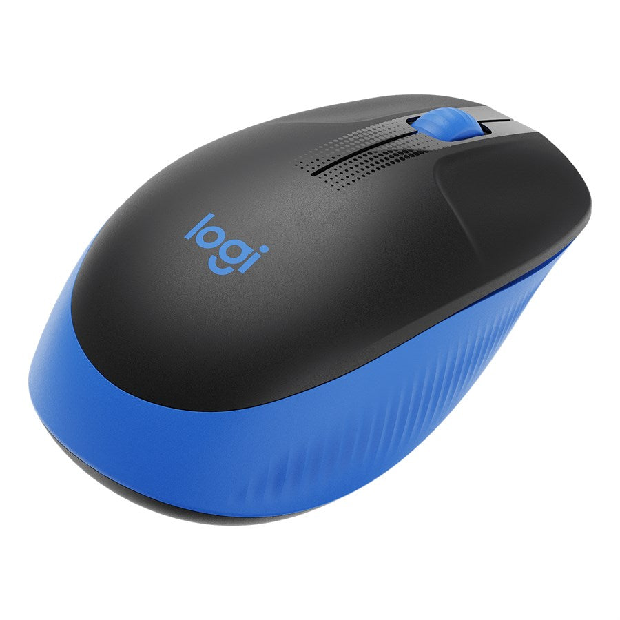 Logitech M190 Full-Size Wireless Mouse - Blue