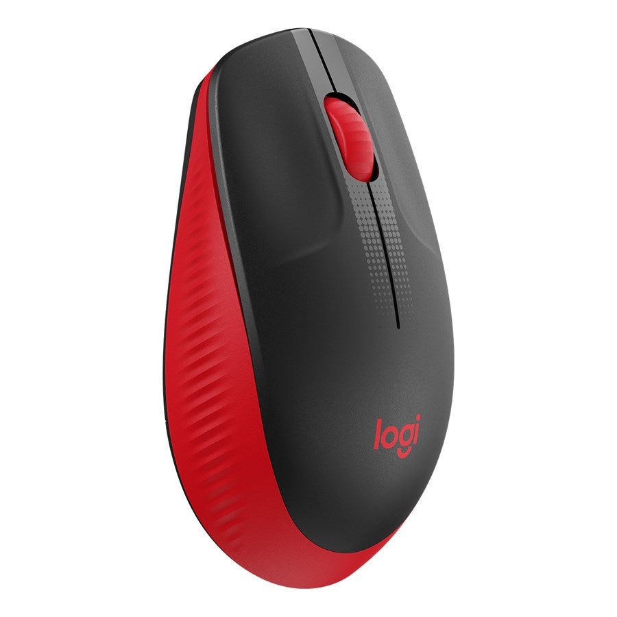 Logitech M190 Full-Size Wireless Mouse - Red