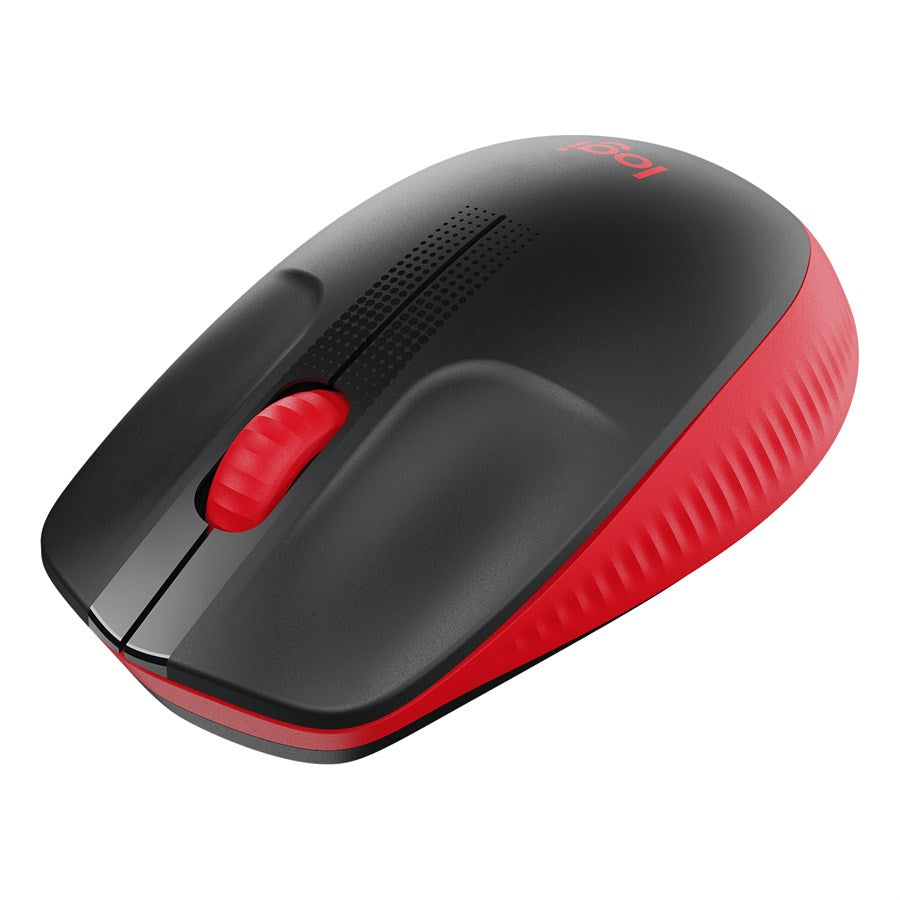 Logitech M190 Full-Size Wireless Mouse - Red