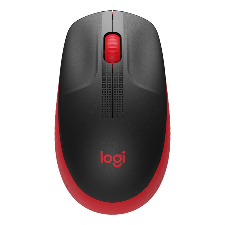 Logitech M190 Full-Size Wireless Mouse - Red