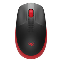 Logitech M190 Full-Size Wireless Mouse - Red