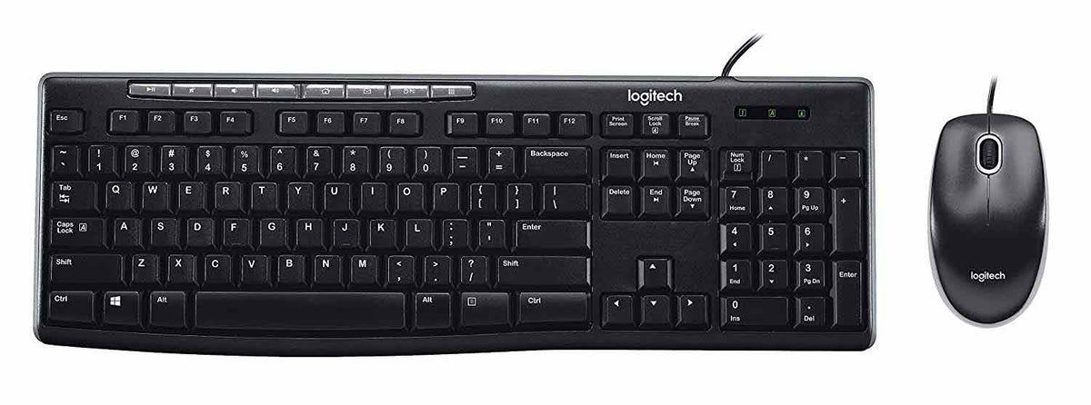 Logitech MK200 Media Keyboard And Mouse Combo With Media Shortcut Keys