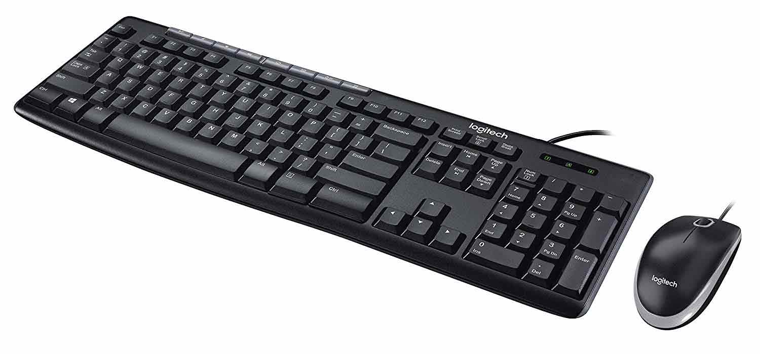 Logitech MK200 Media Keyboard And Mouse Combo With Media Shortcut Keys