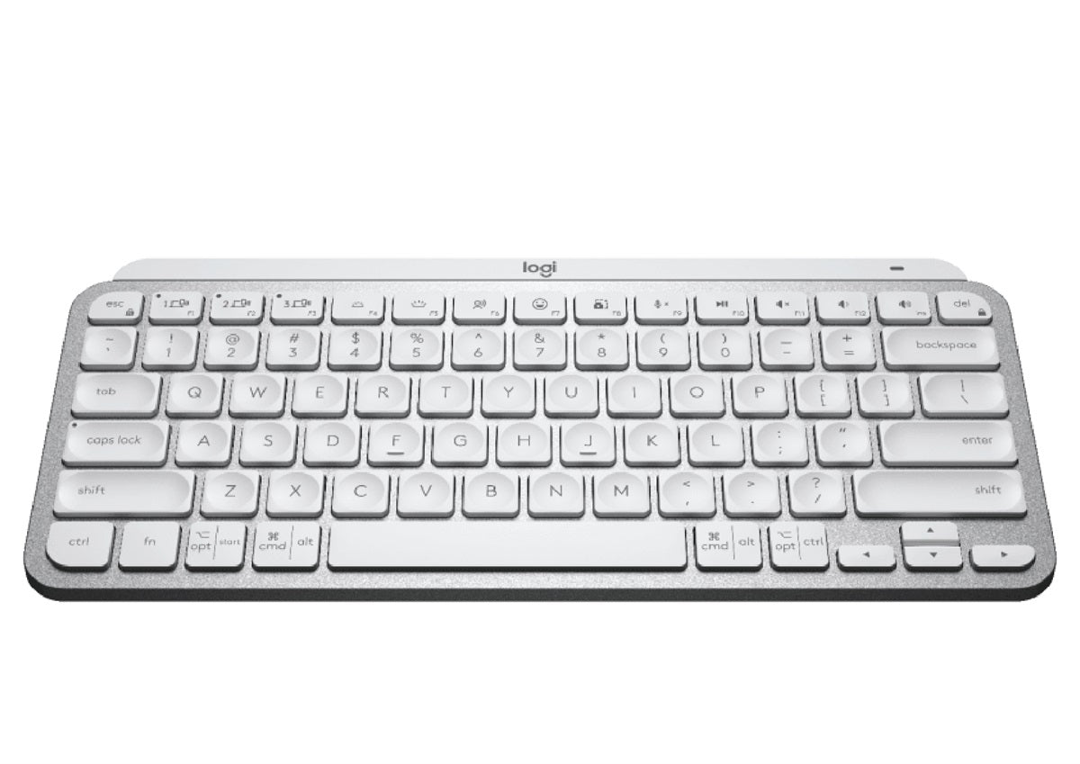 Logitech MX Keys Mini Minimalist Wireless Illuminated Keyboard - Pale Grey