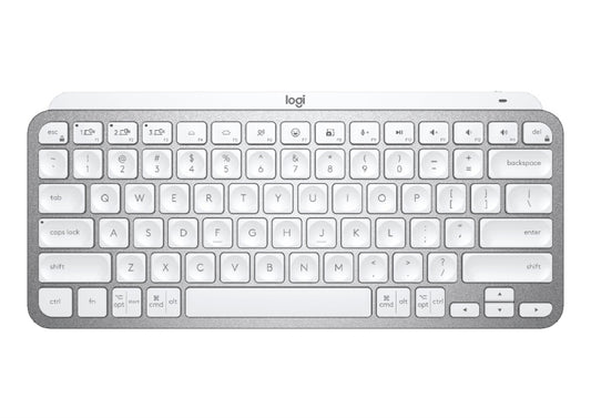 Buy Logitech MX Keys Mini Minimalist Wireless Illuminated Keyboard - Pale Grey from Vmart in Pakistan