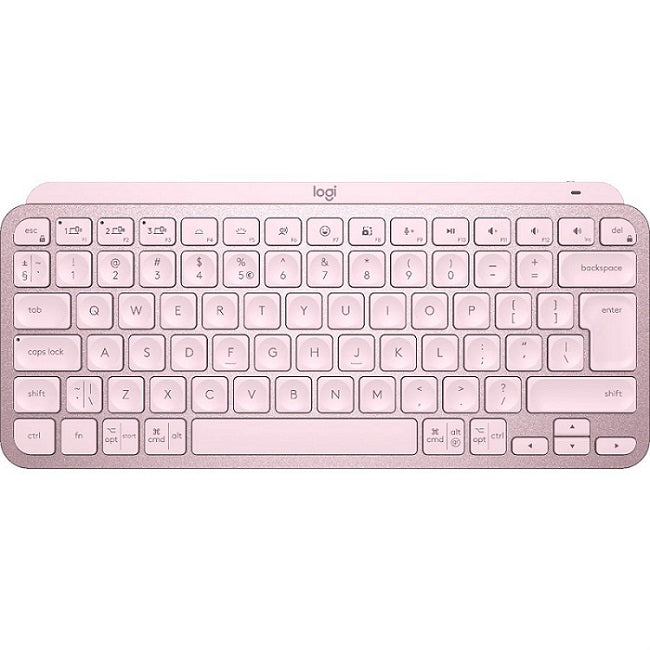 Logitech MX Keys Mini Minimalist Wireless Illuminated Keyboard - Rose