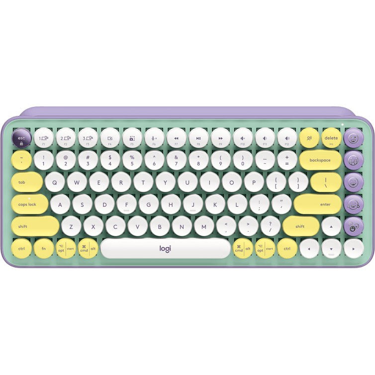 Logitech POP Keys Wireless Mechanical Keyboard with Customizable Emoji Keys - Daydream Mint