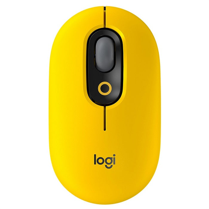 Logitech POP Mouse Wireless Mouse with Customizable Emoji - Blasting Yellow