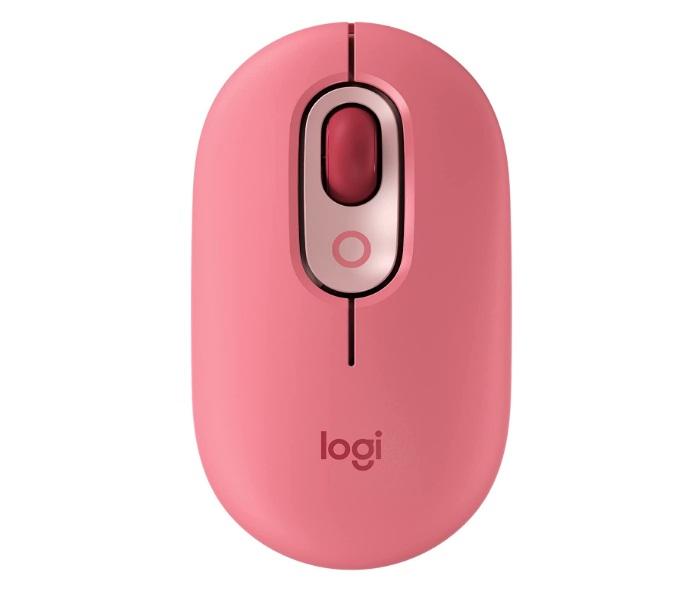 Logitech POP Mouse Wireless Mouse with Customizable Emoji - Heartbreaker Rose