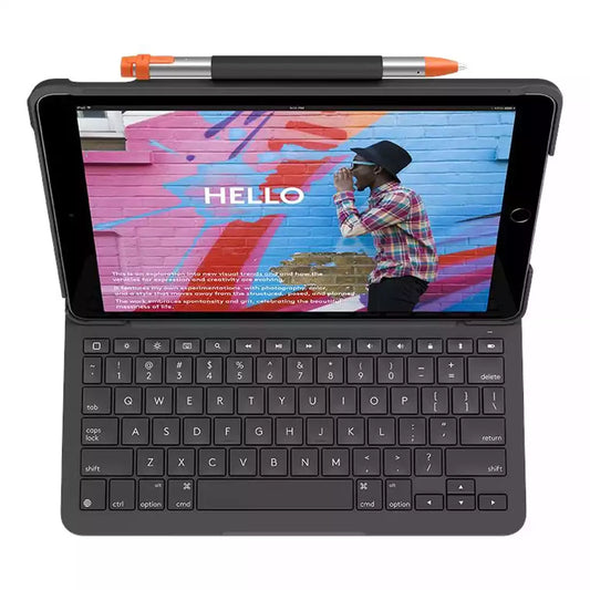 Buy Logitech Slim Folio for iPad (7th 8th and 9th gen) - Graphite from Vmart in Pakistan