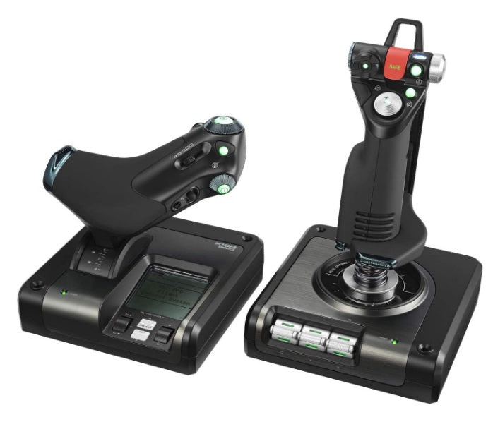 Logitech X52 Professional H.O.T.A.S. Part-Metal Throttle And Stick Simulation Controller