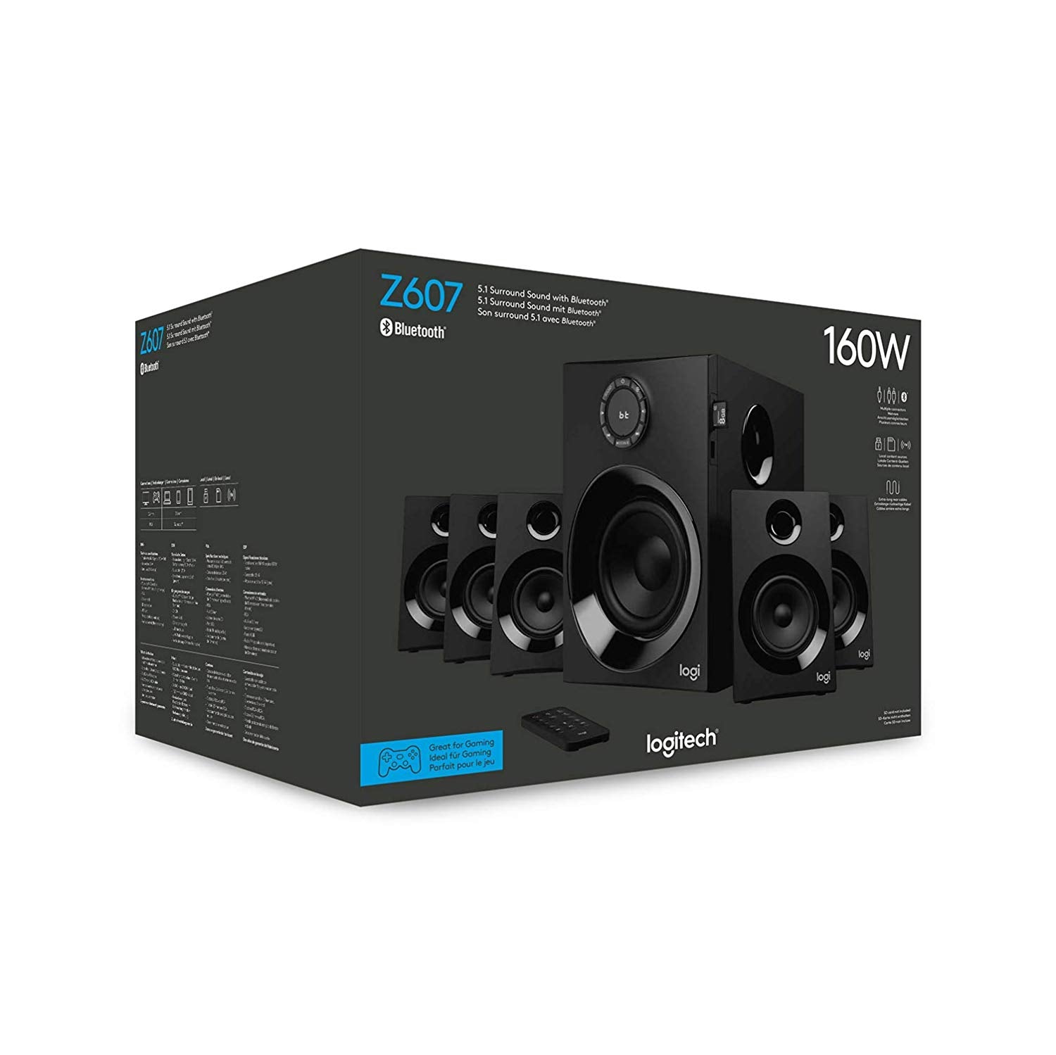 Buy Logitech Z607 5.1 Surround Sound Speakers With Bluetooth from Vmart in Pakistan