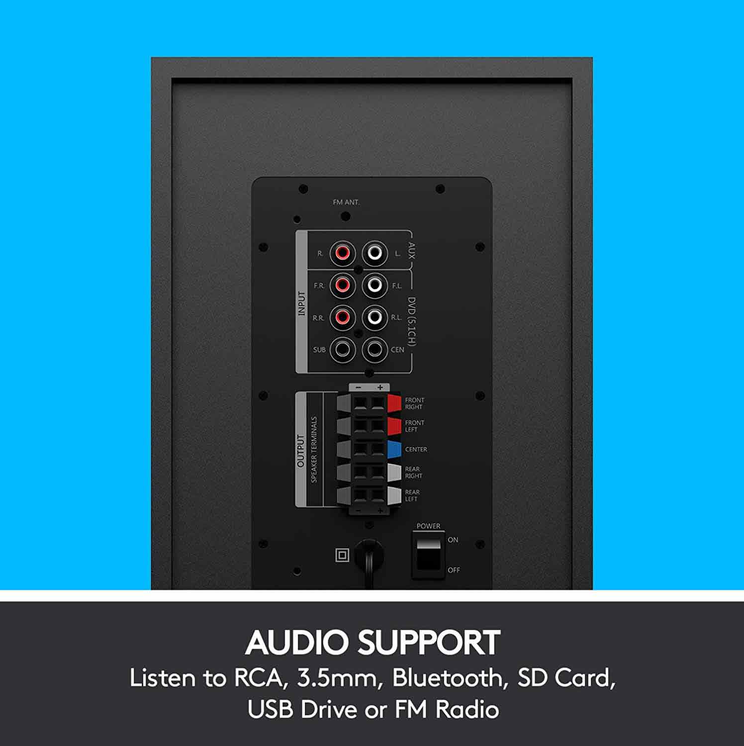 Buy Logitech Z607 5.1 Surround Sound Speakers With Bluetooth from Vmart in Pakistan
