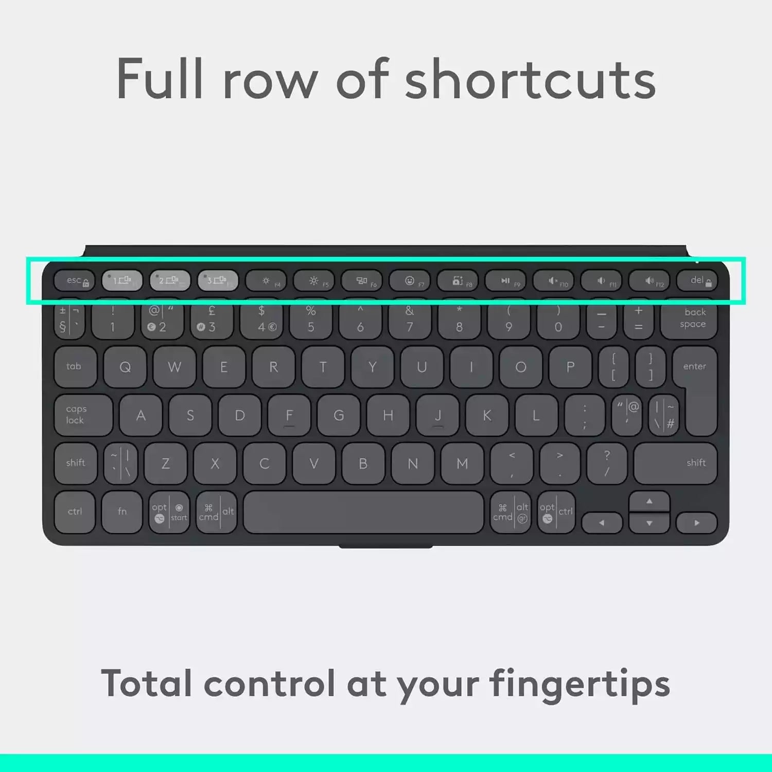 Buy Logitech Keys-To-Go 2 Ultra-portable keyboard with cover Graphite Vmart in Pakistan