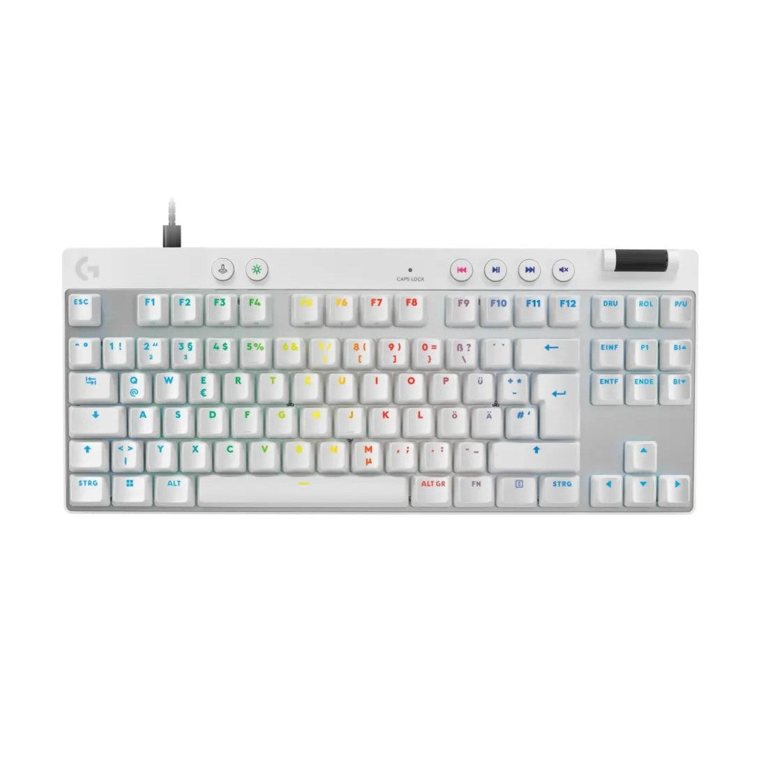Buy Logitech Pro X TKL Rapid Wired Gaming Keyboard Analog Switches White from Vmart in Pakistan