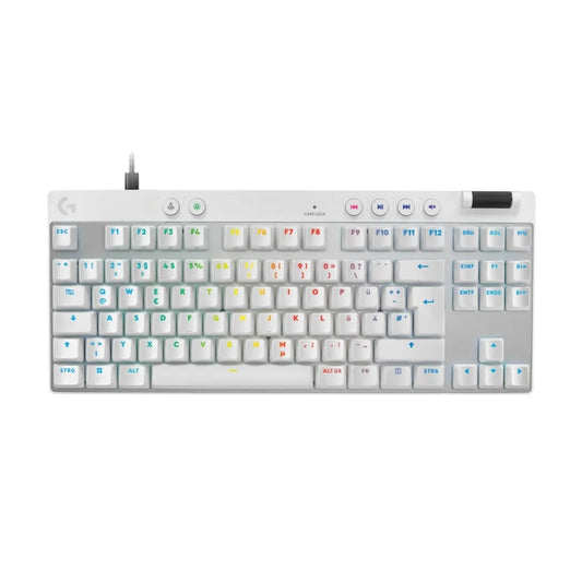Buy Logitech Pro X TKL Rapid Wired Gaming Keyboard Analog Switches White from Vmart in Pakistan
