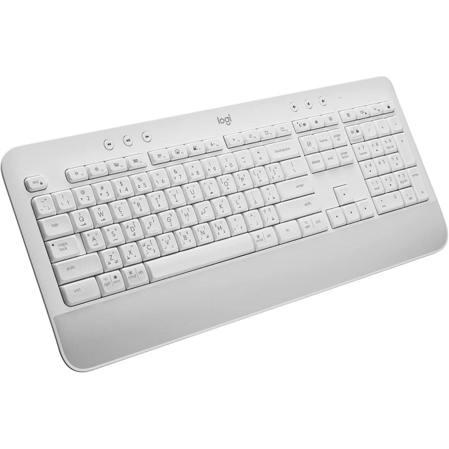 Logitech Signature K650 Wireless Keyboard with Palm Rest Off-white