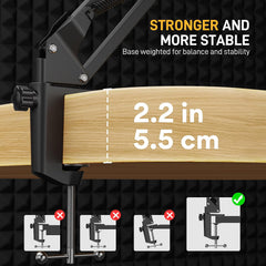 Buy Maono BA20 Boom Arm Microphone Stand Black from Vmart in Pakistan