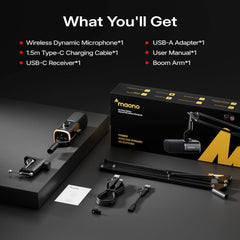 Buy Maono PD100WS Wireless & USB Dynamic Microphone For Game Streaming Vmart in Pakistan