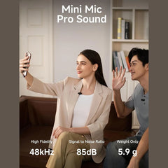 Buy Maono Wave T1 Mini Wireless Lavalier Microphone With USB-C and Lightning Plug from Vmart in Pakistan