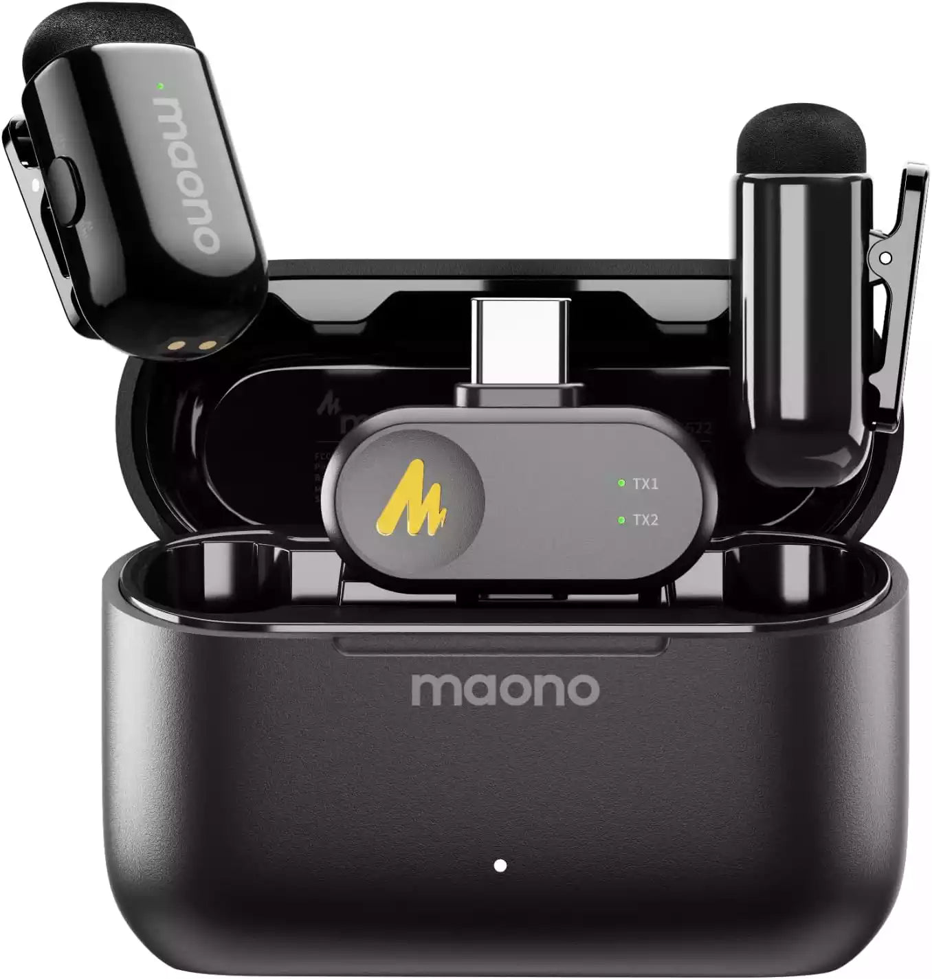 Buy Maono Wave T1 Mini Wireless Lavalier Microphone for iPhone 17 16 15 & Android with USB-C Plug from Vmart in Pakistan