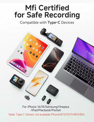 Buy Maono Wave T1 Mini Wireless Lavalier Microphone for iPhone 17 16 15 & Android with USB-C Plug from Vmart in Pakistan