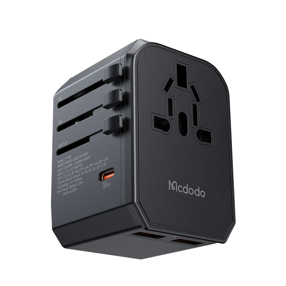 Buy Mcdodo 4290 33W PD Fast Charging Universal Travel Adapter from Vmart in Pakistan
