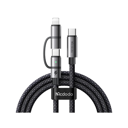 Buy Mcdodo CA-0450 2-in-1 100W USB-C to USB-C + Lightning Fast Charging Data Cable 1.2m from Vmart in Pakistan