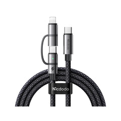 Buy Mcdodo CA-0450 2-in-1 100W USB-C to USB-C + Lightning Fast Charging Data Cable 1.2m from Vmart in Pakistan