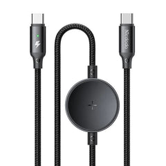 Buy Mcdodo CA-4170 2 in 1 60W Type-C to Type-C Charging Cable with Wireless Charger for Samsung Watch Black 1.5m from Vmart in Pakistan