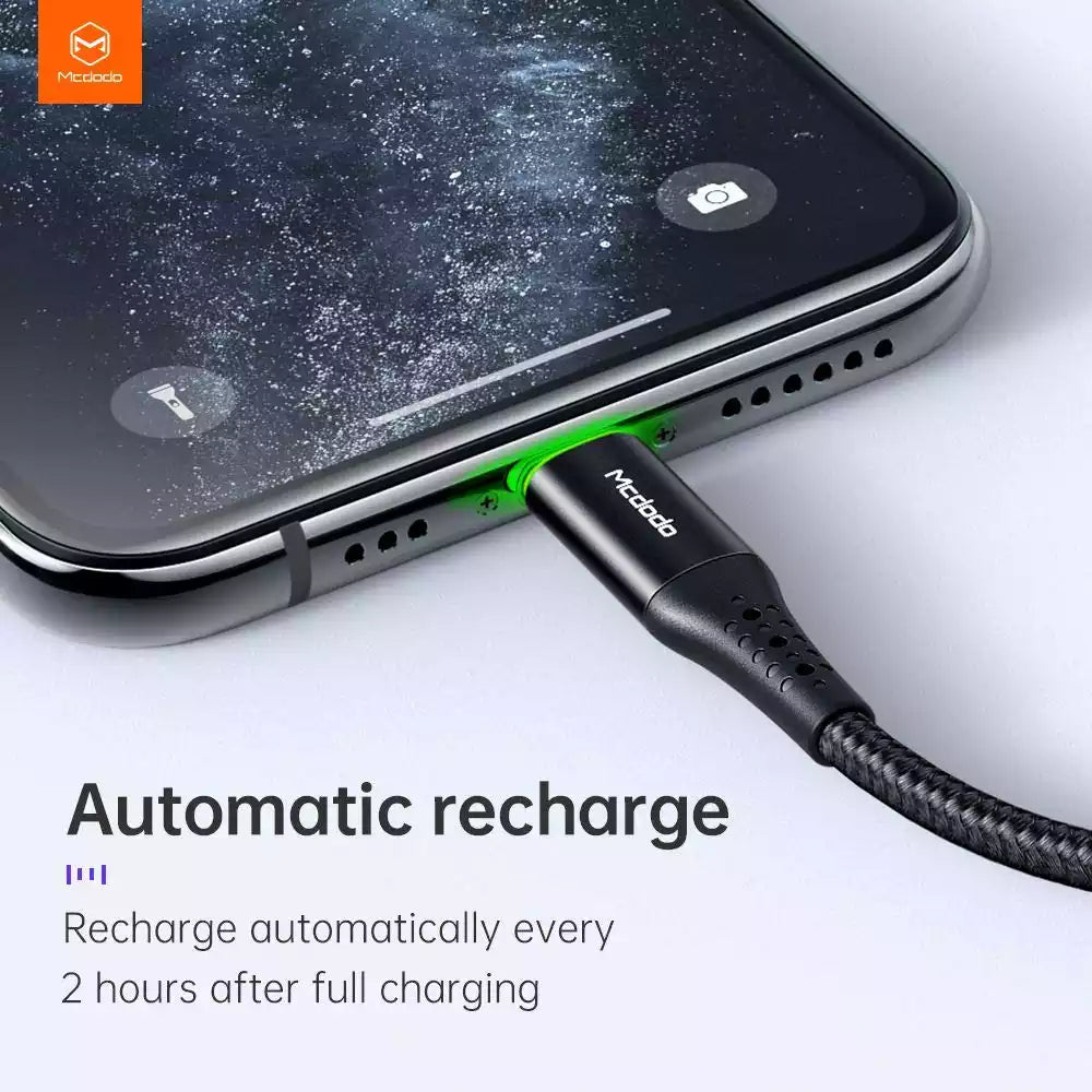 Buy Mcdodo CA-7361 Ai Auto Power Off PD Type-C To Lightning Cable 1.8m Black from Vmart in Pakistan