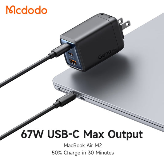 Buy Mcdodo CH-098 67W Fast Charger (2*Type-C + 1*USB-A port) Vmart in Pakistan