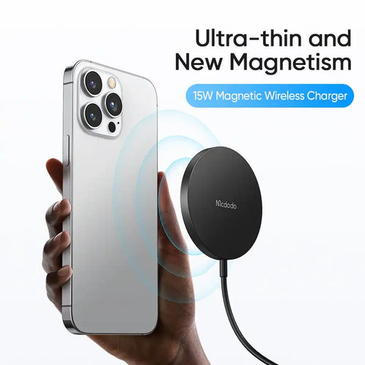 Buy Mcdodo CH-436 Magnetic 15W Wireless Charger Ultra Thin Fast Charging Vmart in Pakistan
