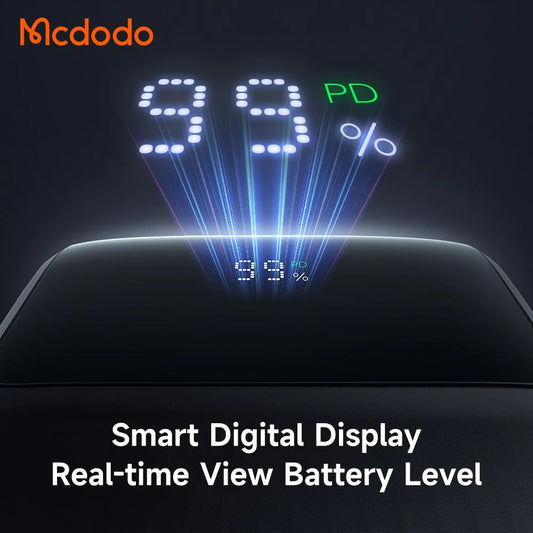 Buy Mcdodo MC-0231 33W 10000mAh Power Bank with Built in Cables Digital Display Black from Vmart in Pakistan