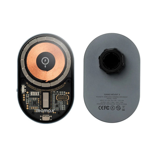 Buy Momax CM20E Q.Mag Mount 3 15W Magnetic Wireless Car Mount Charger from Vmart in Pakistan
