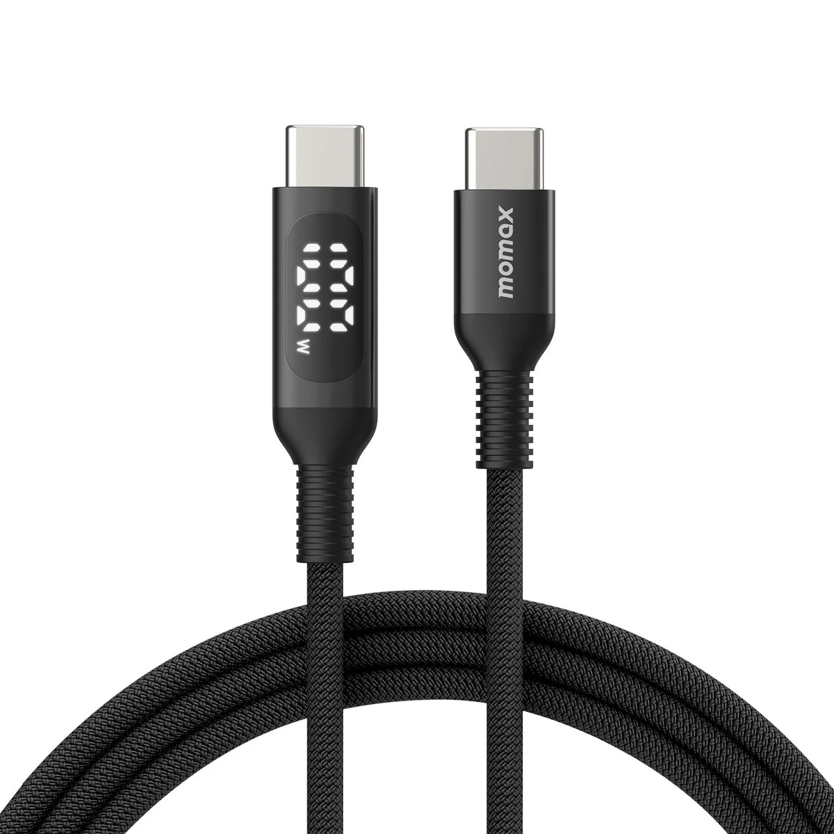 Momax DC20D EliteLink USB-C to USB-C Braided LED Display Cable 100W 1.2m