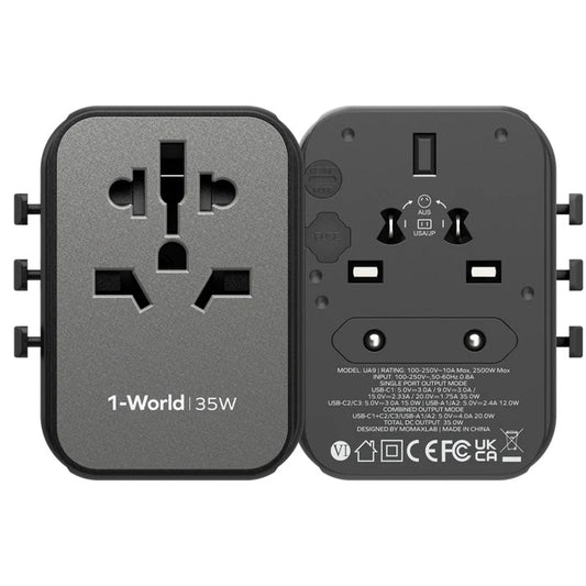 Buy Momax UA9D 1-World 35W 5-Ports Travel Charger from Vmart in Pakistan