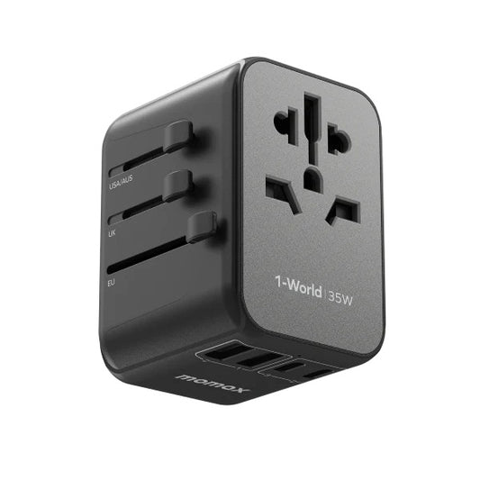 Buy Momax UA9D 1-World 35W 5-Ports Travel Charger from Vmart in Pakistan