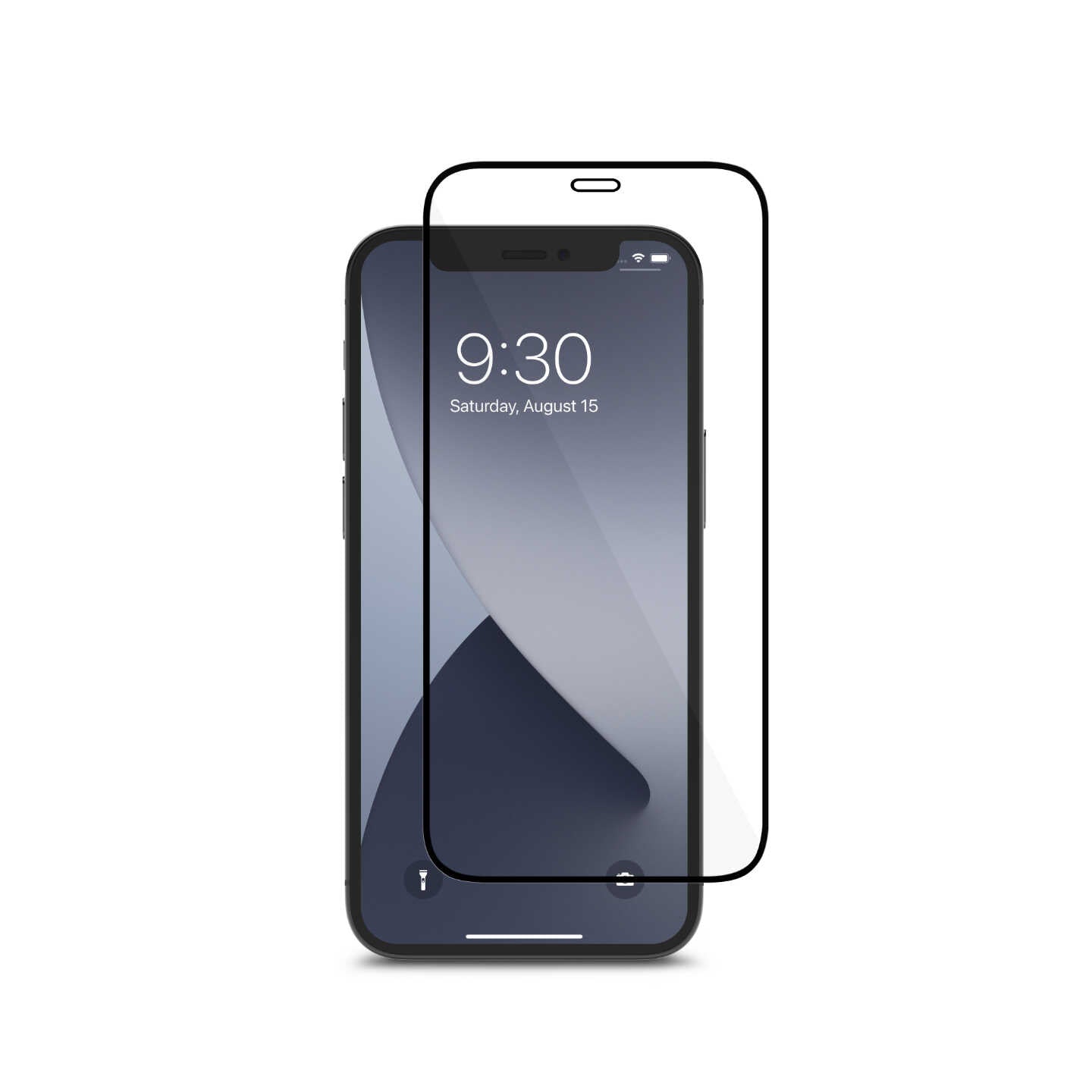 Moshi AirFoil Pro Black (Clear/Glossy) for iPhone 12 mini