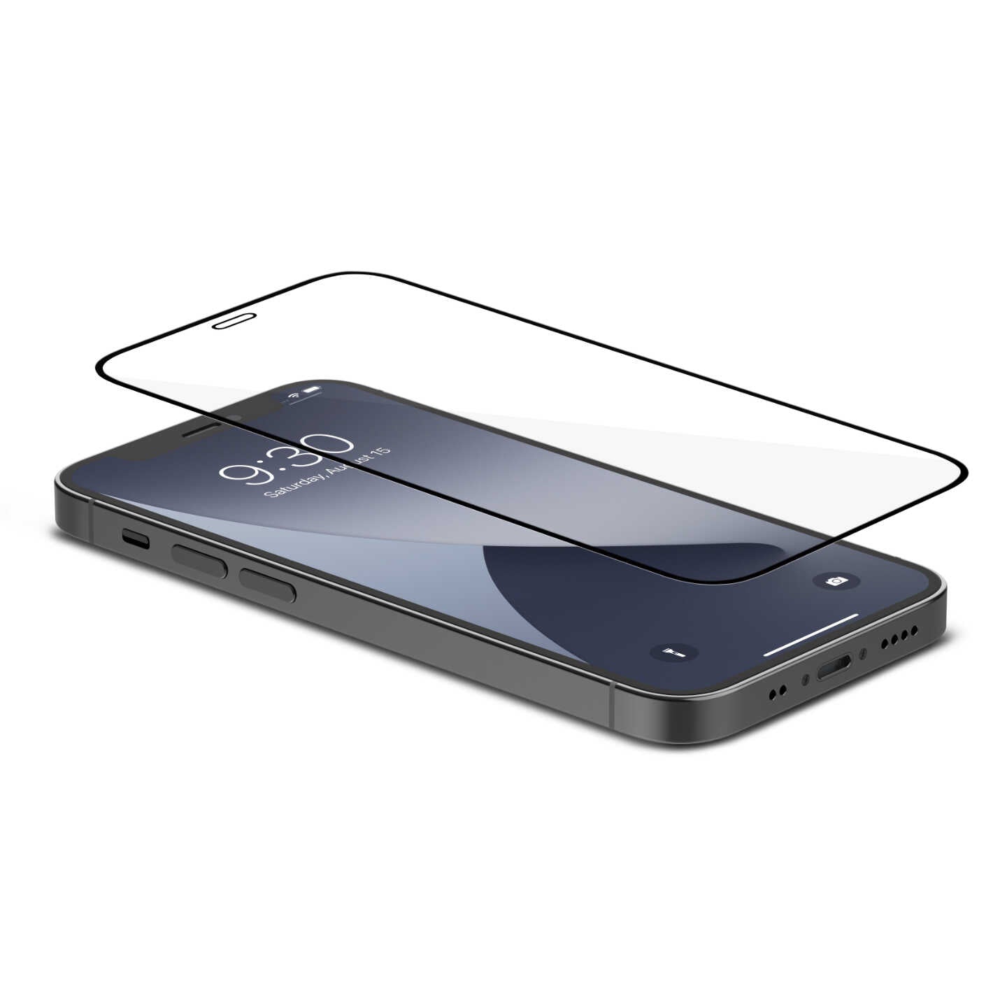 Moshi AirFoil Pro Black (Clear/Glossy) for iPhone 12 Pro Max