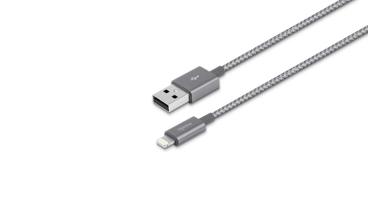 Moshi Integra USB-A to Lightning Charge/Sync Cable 4 ft (1.2 m) - Titanium Gray